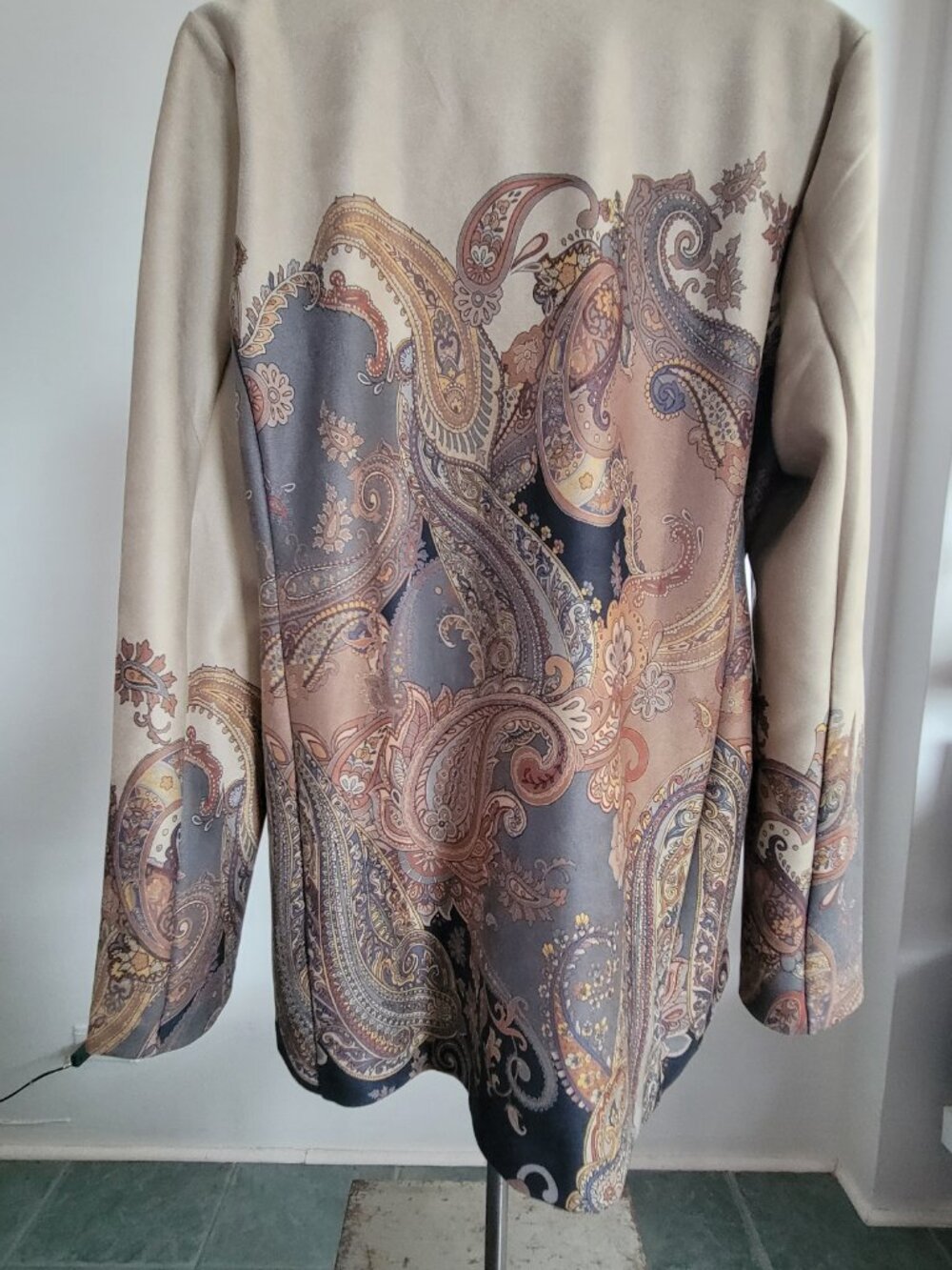 GRAVER by Susan Graver – Paisley Print Shawl-Collar Jacket | Women’s Medium - Picture 12 of 16
